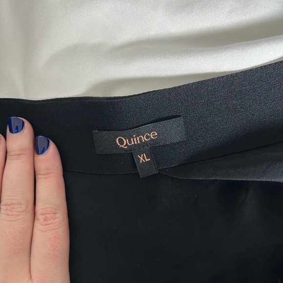 Quince 100% Washable Silk Mini Skirt - Picture 3 of 4